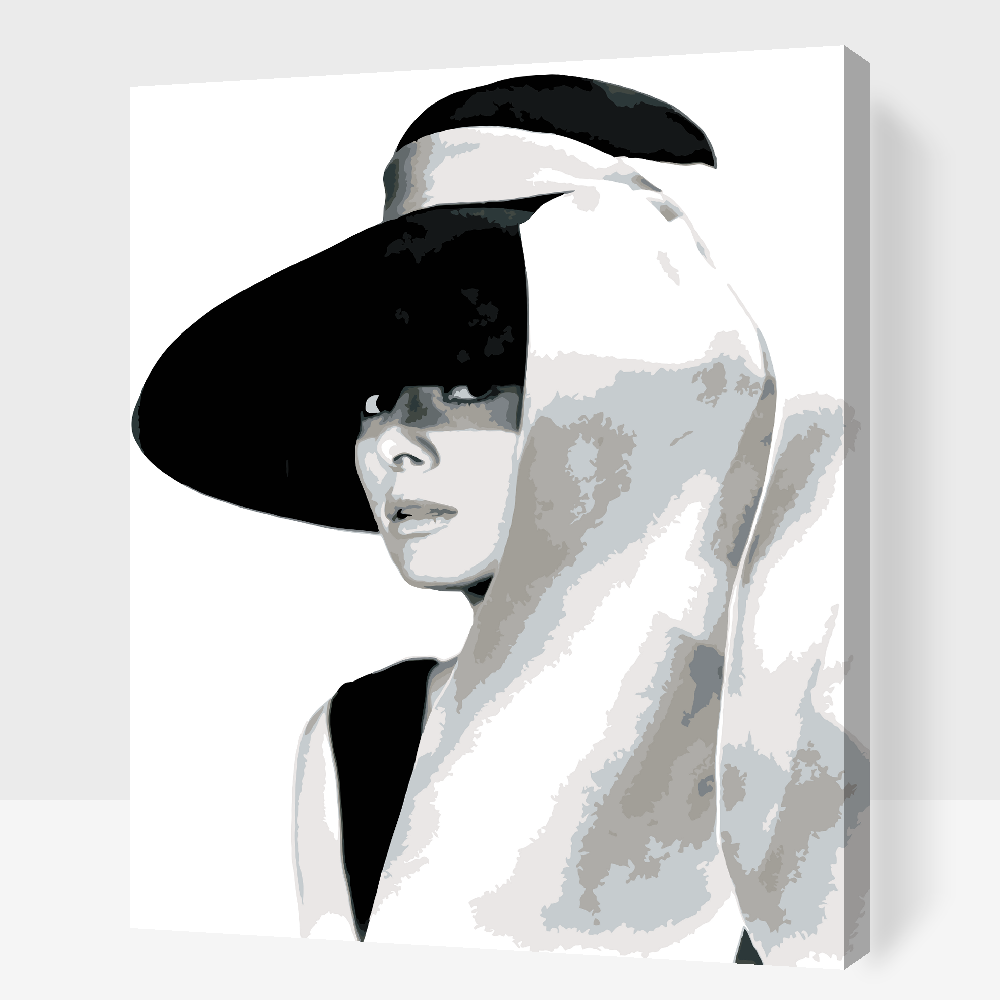 Malování podle čísel - Audrey Hepburn 2